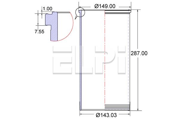 Camasa cilindru LP180 3237 ELPI